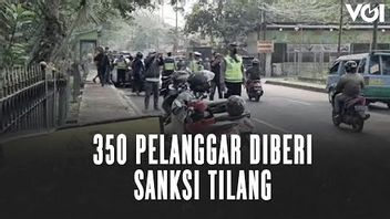 VIDEO: Vehicle Raids In Tangerang City, 350 Violators Are Given Fines
