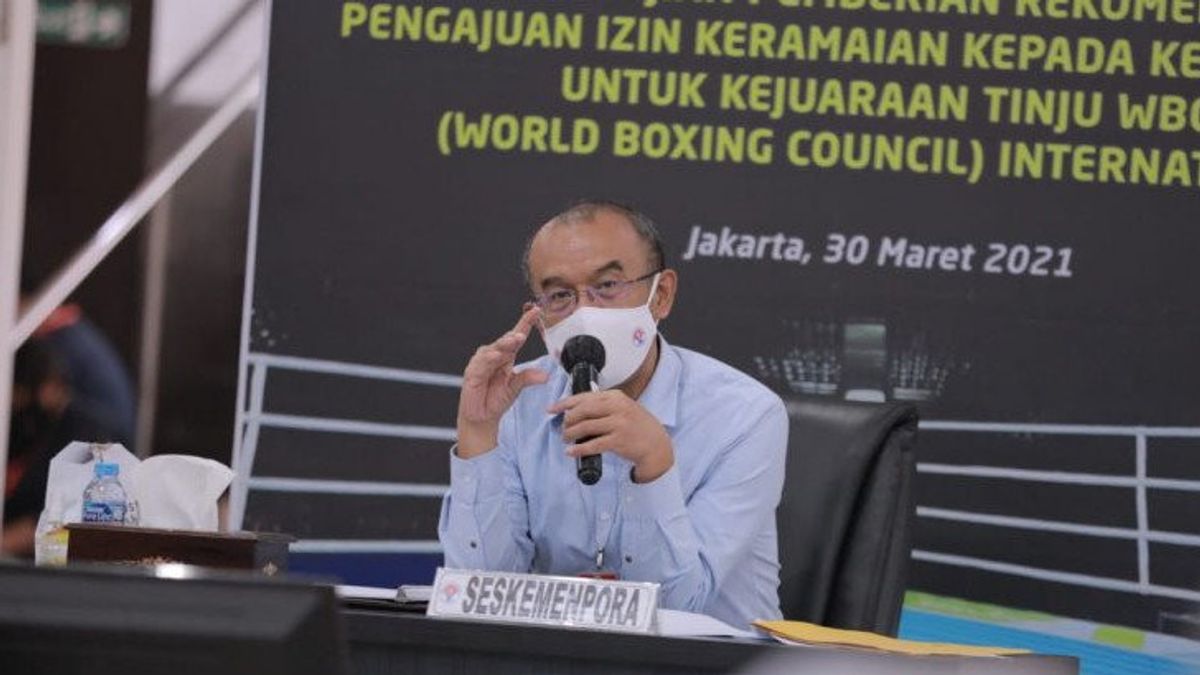 青年スポーツ省はインドネシアのWBCボクシング選手権に関する勧告を提供していない