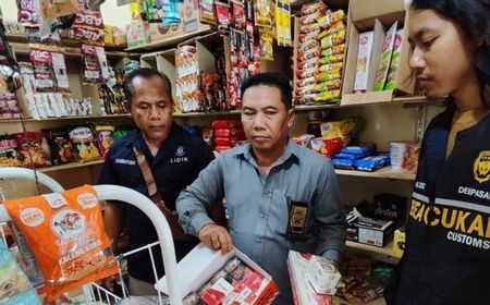 Satpol PP Denpasar dan Bea Cukai Tertibkan Penjual Rokok Tanpa Cukai