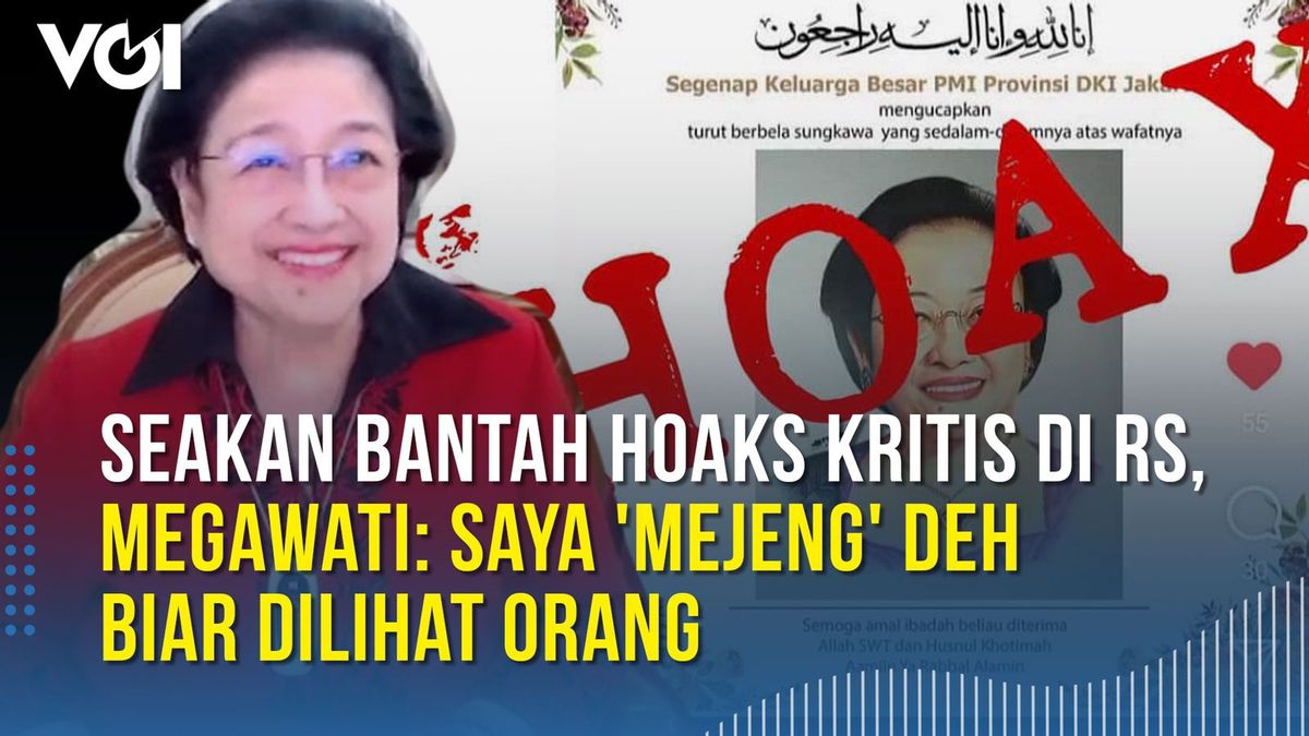 VIDÉO: Le Sourire De Megawati Nie Les Nouvelles Critiques à L’hôpital Lors De L’événement PDIP