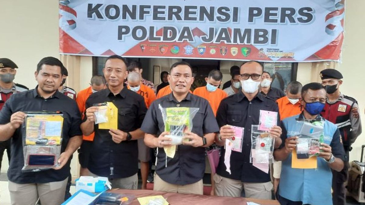 In 2 Weeks, The Jambi Regional Police Expressed Narcotics Cases A Value Of Rp. 1.6 Billion