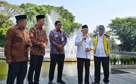 Wapres Maruf Amin Resmikan Proyek Penataan Kawasan Taman Balekambang yang Dikerjakan PTPP