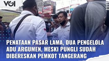 VIDEO: Restructuring The Old Market, Two Managers Argue, Even Though The Extortion Has Been Cleared By The Tangerang City Government