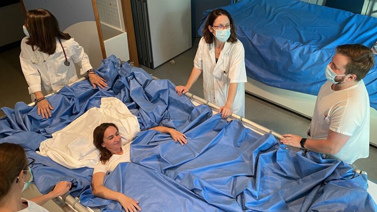 欧洲航天局要求20名妇女在水床垫上停留5天