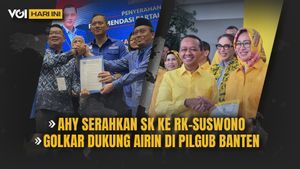 VOI Hari Ini: RK-Suswono Didukung Demokrat di Pilgub Jakarta, Golkar Resmi Usung Airin-Ade