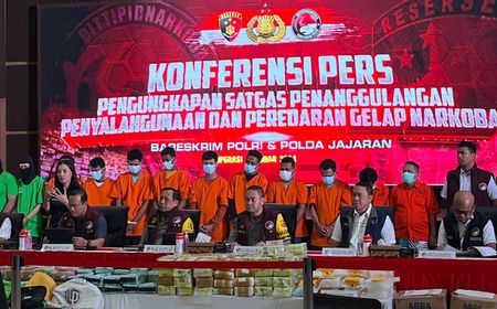 Sebulan Terakhir, Polri Bongkar 10 Kasus Narkoba Sita Ratusan Kilo Sabu