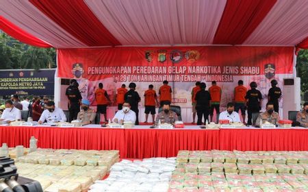 Kapolri Sebut Jakarta dan Jabar Jadi Target Penyebaran 1,1 Ton Sabu