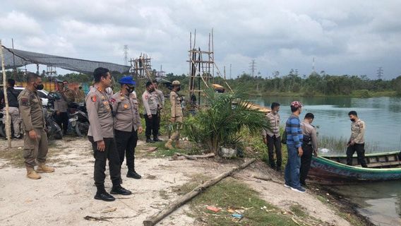 Polres Bangka Tengah Tutup Penambangan Timah 