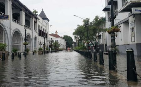 Menteri PUPR: Curah Hujan Ekstrem Bikin Kota Lama Semarang Kebanjiran