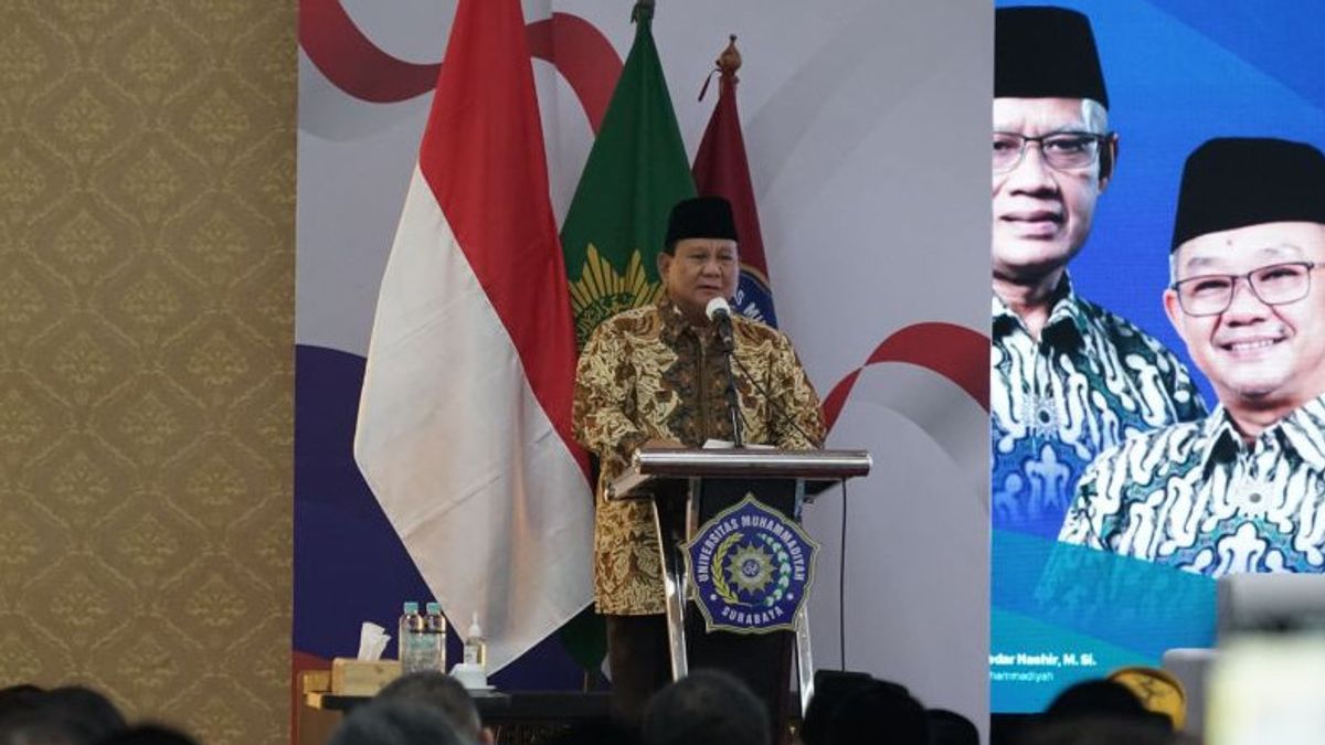 Prabowo Claims To Be Comfortable With Muhammadiyah