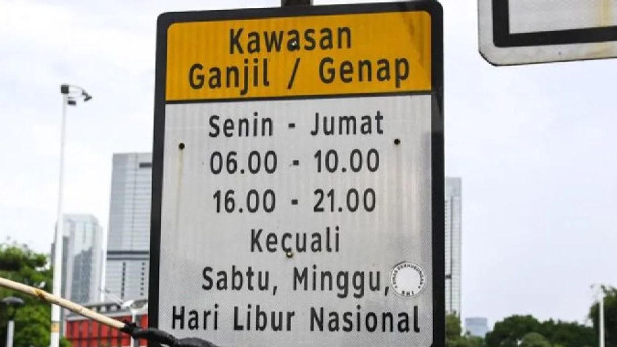 Ganjil Genap Pekan Depan Hanya Tiga Hari