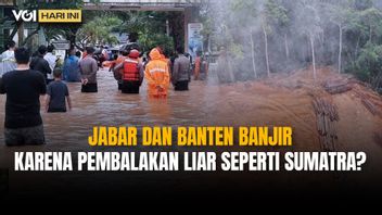 VOI Today: West Java and Banten Floods, Due to Illegal Logging Like Sumatra?