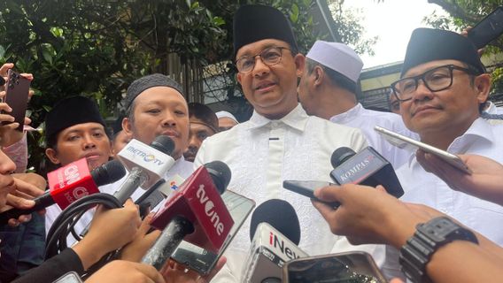 Anies-Cak Imin在Mahfud MD Halaman Kampung的55%的声音