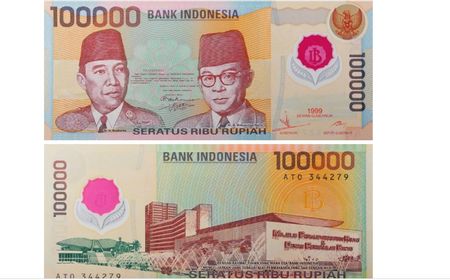 Pertama Kalinya Uang Kertas Pecahan Rp100 Ribu Terbit dalam Sejarah Hari Ini, 1 November 1999