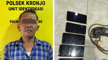 Curi 12 Hanphone, Buruh Harian Lepas di Tangerang Diringkus Polisi