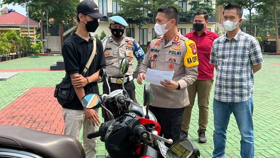 Polres Tangsel Kembalikan Motor Hasil Curian ke Pemiliknya, Tanpa Dipungut Bayaran