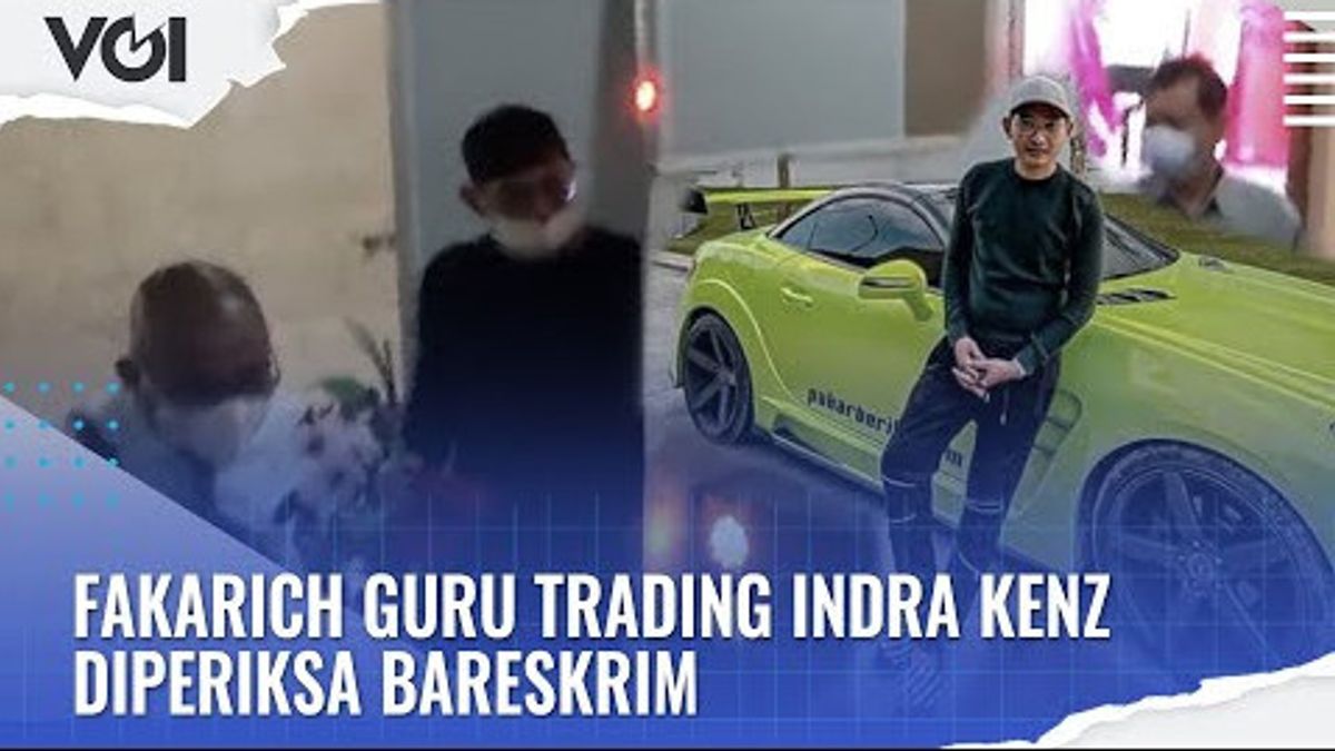 VIDEO: Tak Banyak Komentar, Fakarich Guru Trading Indra Kenz Tiba di Bareskrim