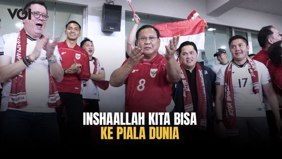Momen Presiden Prabowo Subianto Rayakan Timnas Indonesia Bungkam China 1-0