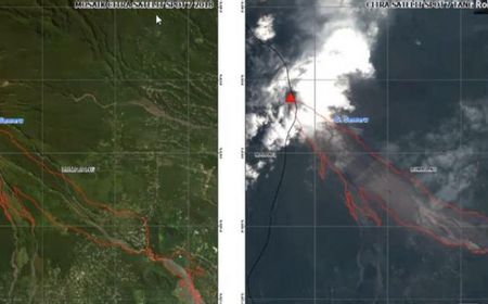 Citra Satelit Menunjukkan Kerusakan Lahan Seluas 2.417,2 Hektare Akibat Erupsi Semeru