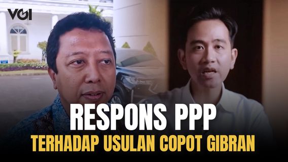 Ramai Usulan Copot Gibran, PPP Sarankan Indonesia Fokus Persoalan Ekonomi