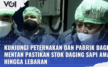 VIDEO: Kunjungi Pabrik Daging, Mentan Pastikan Stok Daging Sapi Aman Hingga Lebaran