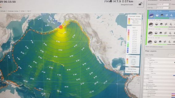 BMKG:アラスカの地震はインドネシアの領土に大きな影響を与えない