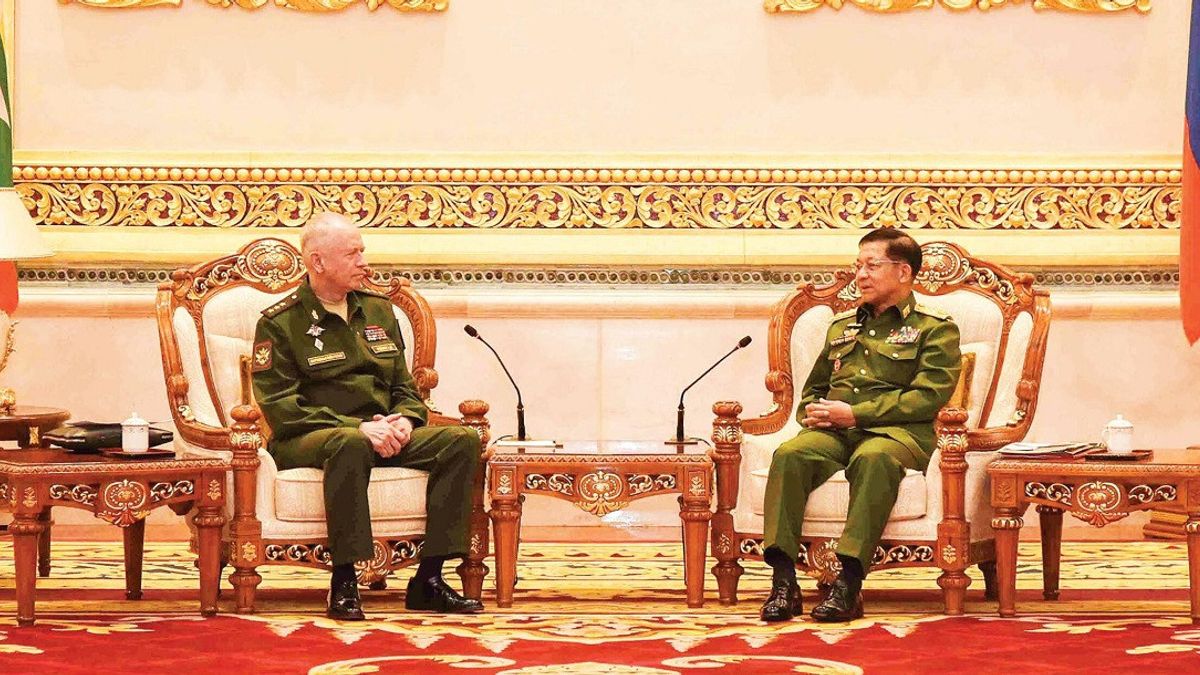 Bertemu dengan Wakil Menteri Pertahanan Rusia, Ini yang Dibahas Pemimpin Rezim Militer Myanmar	