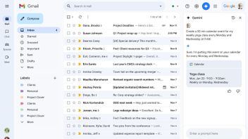 GoogleはジェミニのコンテキストAIでGmailの返信を改善