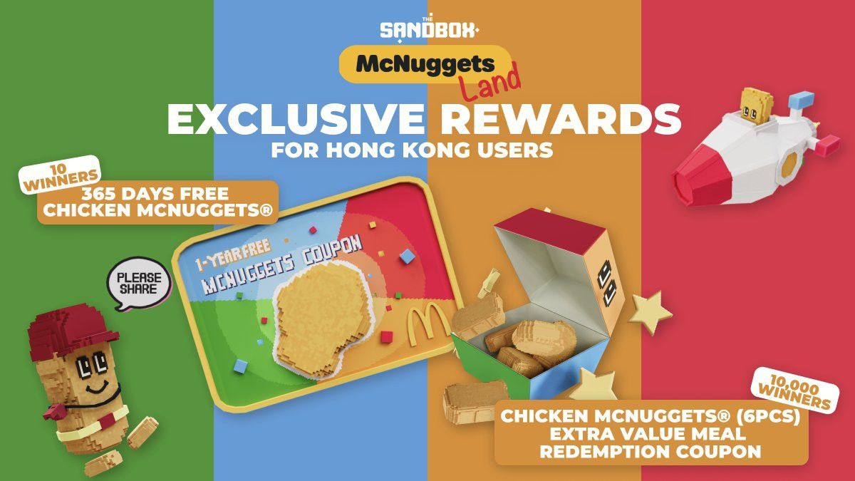 McDonald's Hong Kong Collaborates With The Sandbox To Build Web3 Experience "McNuggets Land"