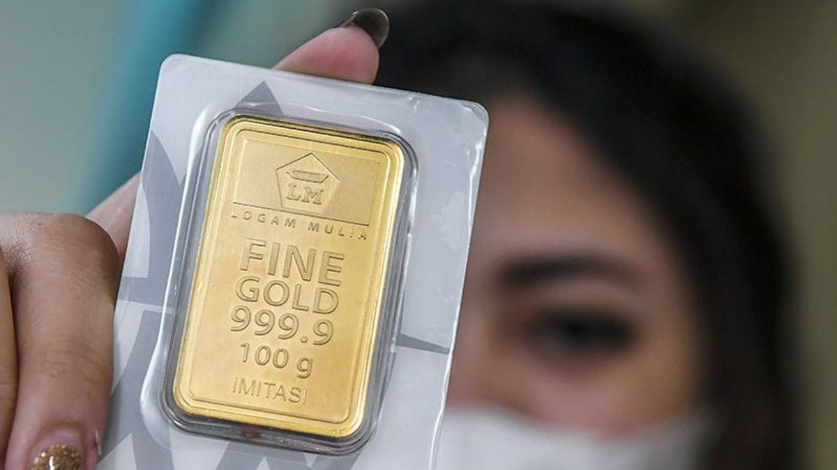 Antam黄金价格飙升至每克1,142,000印尼盾,接近最高记录