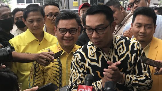 Golkar Calls Ridwan Kamil Knows Yourself About Airlangga's Vice Presidential Candidate, The Opportunities Are Only Forward Again In The 2024 Pilkada
