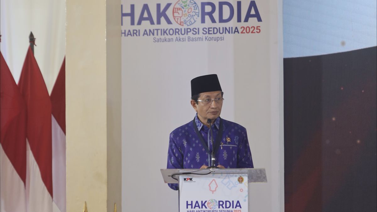 Menag Nasaruddin Sebut Seluruh Agama Sepakat Korupsi Musuh Kemanusiaan 