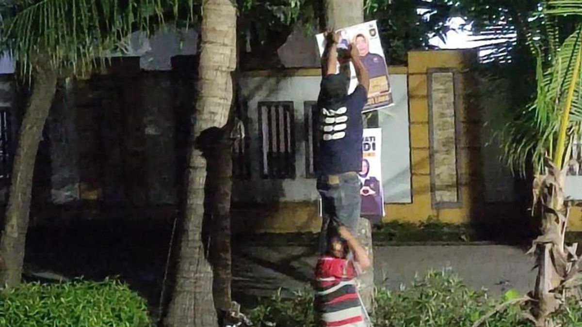 Apk électoral sur un arbre décidé par le Makassar DLH