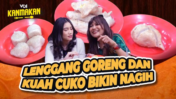 Rezy dan Almerita Kepincut Lenggang Goreng di Pempek Sari Sanjaya, Seenak Apa Sih?