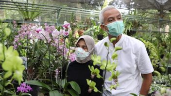 Accompanied By Siti Atiqoh, Ganjar Enjoys Kampoeng Orchid In Kediri: If Anyone Wants To Learn, Come Here