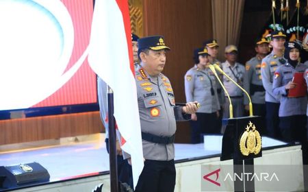 Kapolri Pimpin Upacara Kenaikan Pangkat 31 Perwira Tinggi Polri