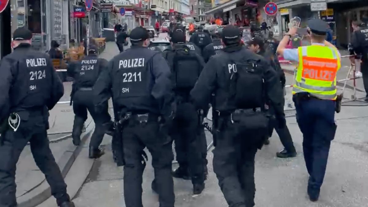事件!德国警方在汉堡2024年欧洲球迷区附近开枪