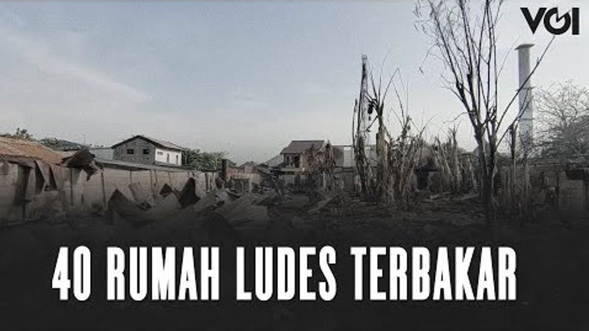 VIDEO: Allegedly Electric Shortage, 40 Houses In Cakung, East Jakarta, Burnt Out