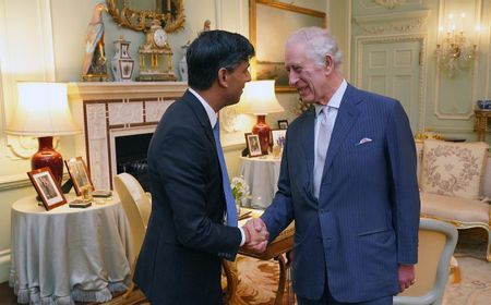 Kembali Bekerja Usai Didiagnosis Kanker, Raja Inggris Charles III Terima PM Rishi Sunak