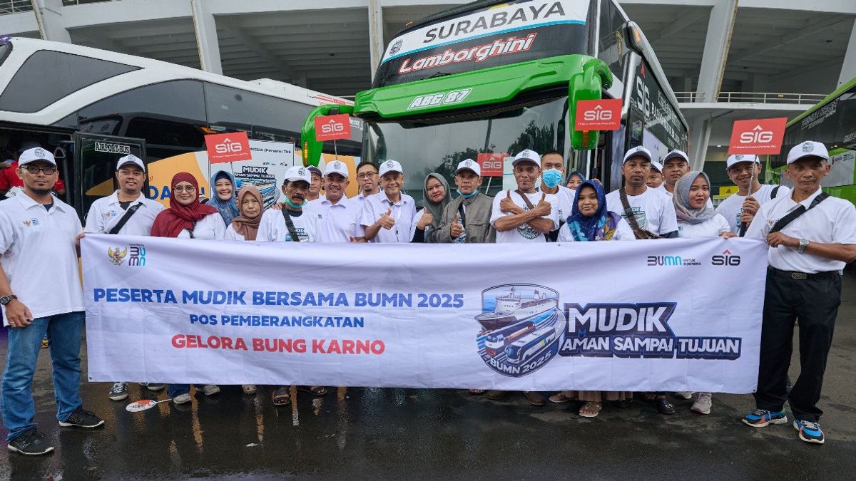 Mudik Bersama BUMN 2025, SIG Berangkatkan 2.160 Pemudik dan Sediakan Posko di Empat Provinsi