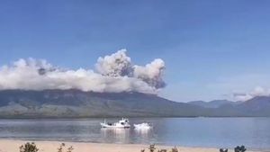 Status Waspada, Gunung api Lewotobi Laki-laki di Flores Timur NTT Erupsi