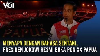 VIDÉO: Lors De L’ouverture De La XXIe Semaine Nationale Des Sports De Papouasie, Jokowi Accueille Les Résidents En Langue Sentani