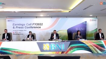 BNI在2022年拥有18.3万亿印尼盾的历史上最高利润