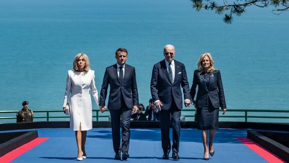 Macron Jamu Joe Biden Eating Night, Will Discuss Israel To Ukraine