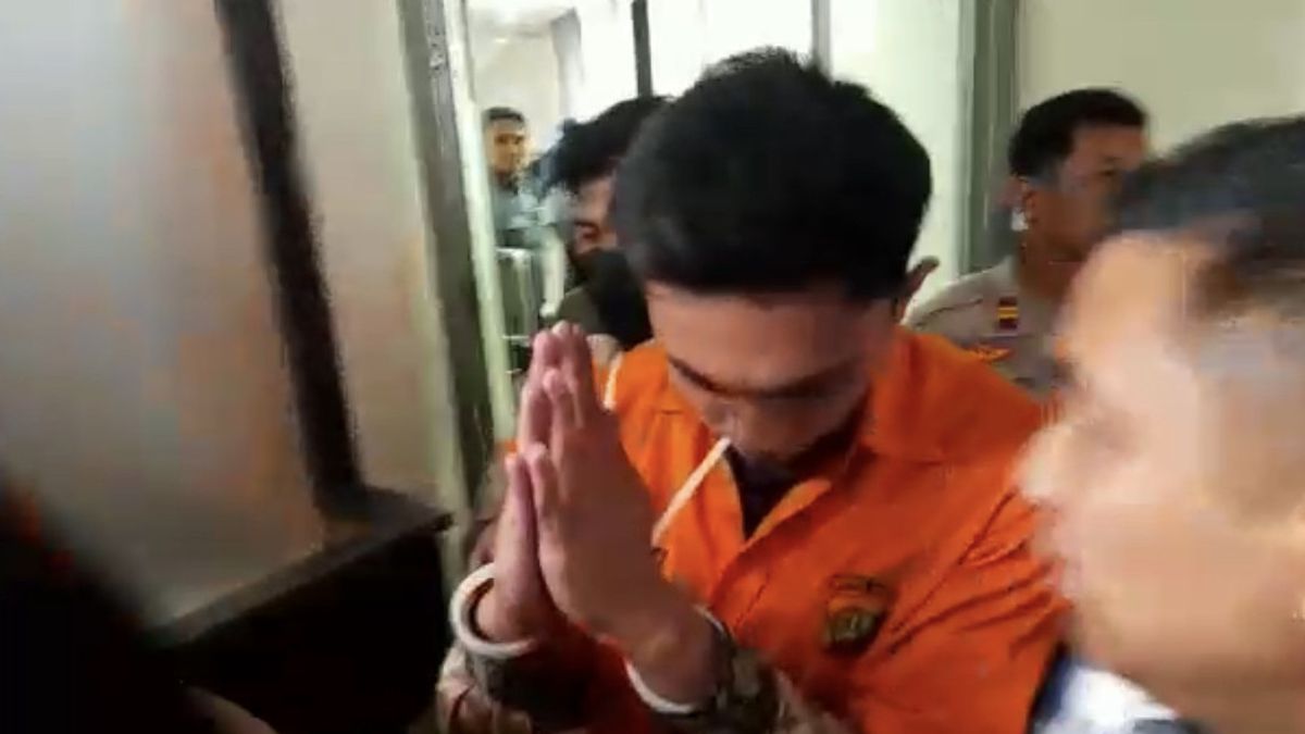 After The Witness Examination Session, Shane Lukas Mario Dandy Was Brought Back To The Polda Metro Jaya Detention Center