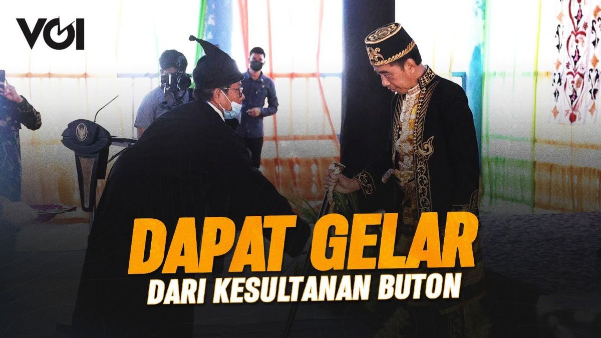 VIDEO: Ini Momen Jokowi Terima Gelar Kehormatan dari Kesultanan Buton