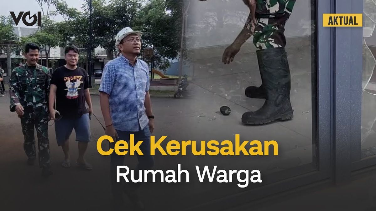 VIDEO: TNI Checks Damage To Houses Of Residents Of Cibubur Tourism City Affected By Explosion Of Ammunition Warehouse