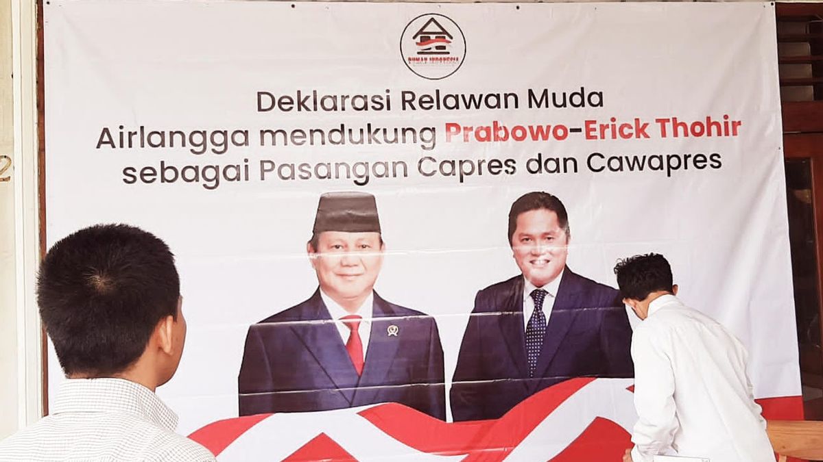 Young Volunteer Airlangga Hartarto Supports Prabowo - Erick Thohir As Candidate Pair - Vice Presidential Candidate