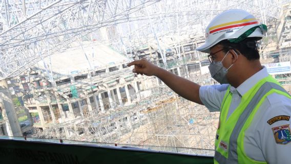 Anies Est Fier De Voir Le Toit Du Stade International De Jakarta Peut être Ouvert Et Fermé