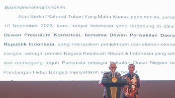 Di Depan 1.349 Elemen Rakyat, Try Sutrisno Sampaikan Maklumat Presidium Konstitusi